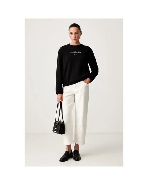 Trussardi Pullover Sweatshirt in het Black