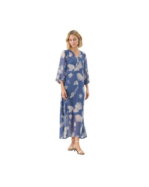 Part Two Blue Midi Dresses