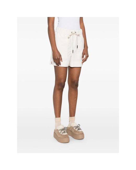 Moncler White Casual Shorts