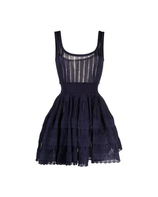 Alaïa Blue Short Dresses