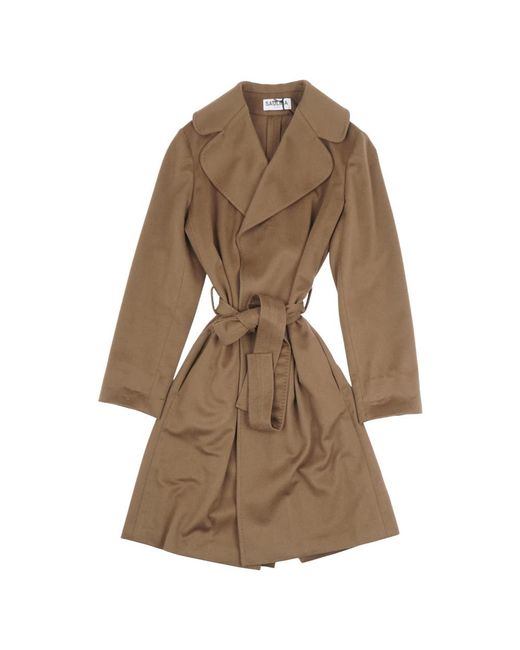 SAULINA Brown Belted Coats