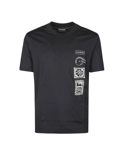 Emporio Armani Black T-Shirts for men