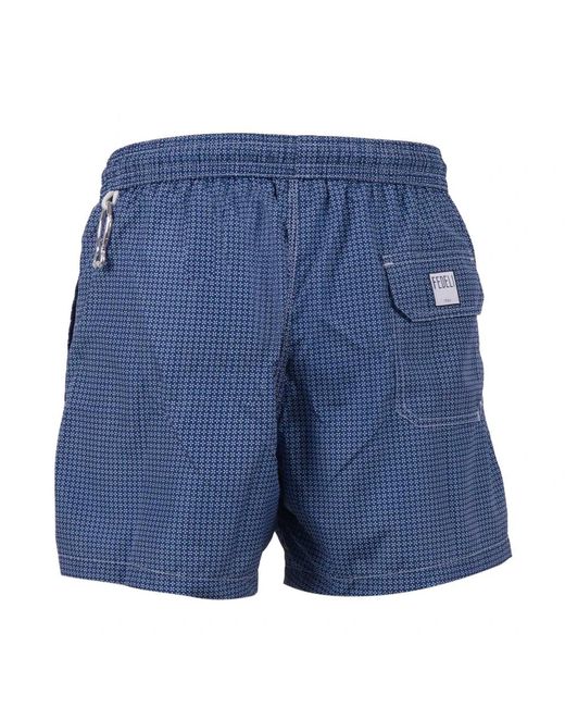 Fedeli Beachwear in het Blue voor heren
