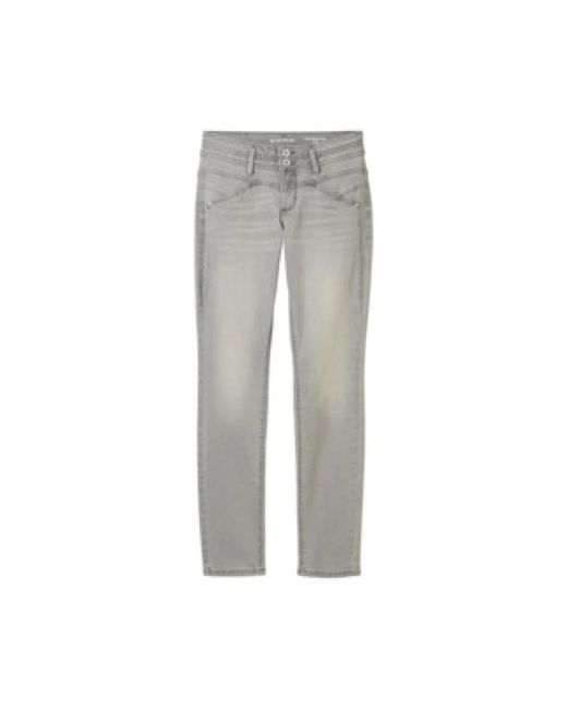 Tom Tailor Slim Fit Jeans Met Hyperstretch Denim in het Gray