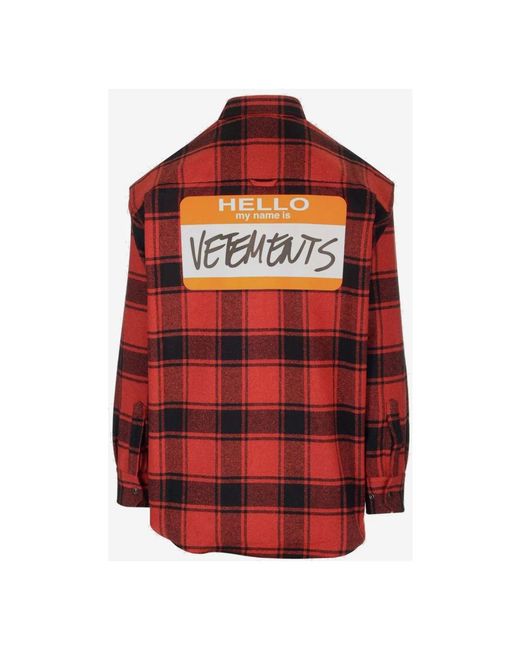 Vetements Casual Shirts in het Red voor heren
