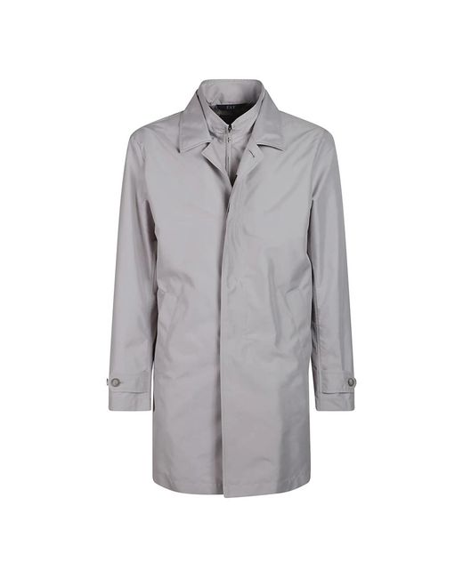 Fay Jassen ,Grijs ,Leer Double Front Jas Voor De Ochtendstijl in het Gray voor heren