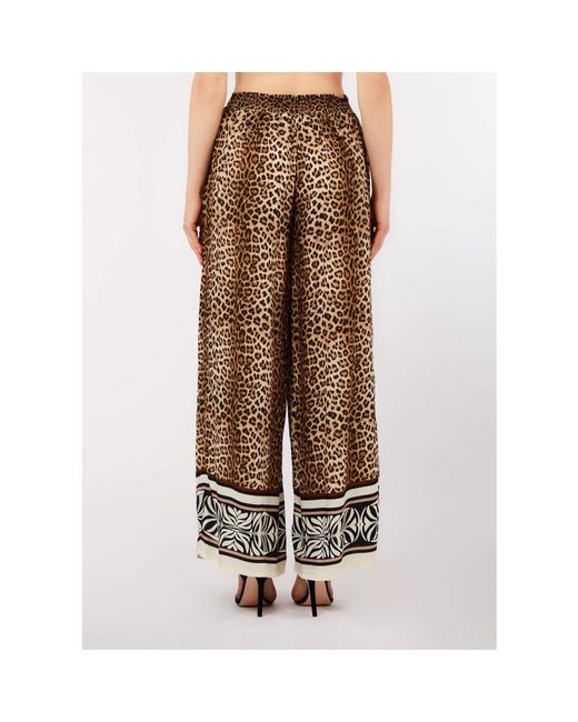 Liu Jo Brown Wide Trousers