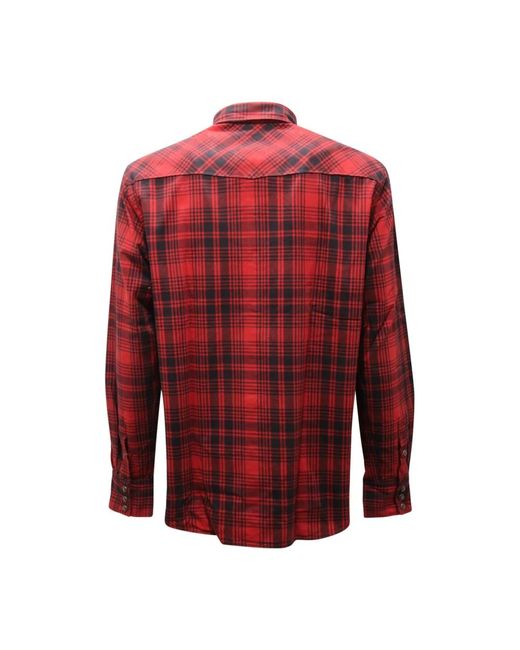 PT01 Red Casual Shirts for men