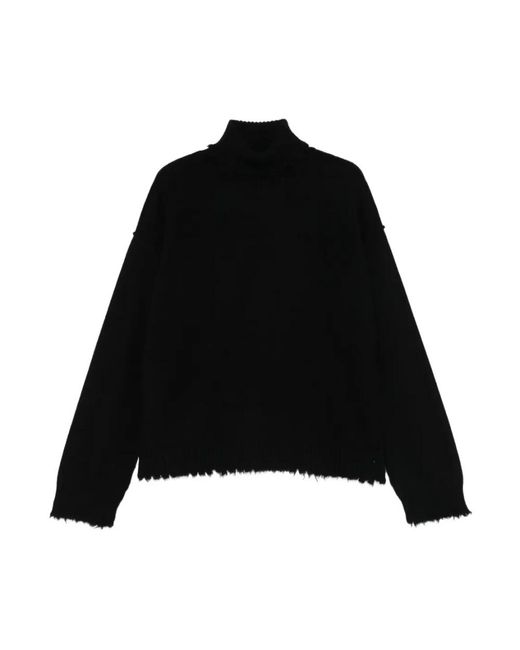Uma Wang Black Rollkragenpullover