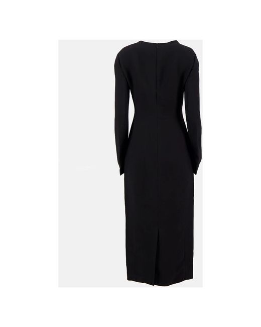 Prada Triangle Logo Dress in het Black