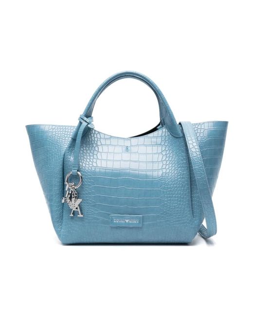 Emporio Armani Blue Shoulder Bags