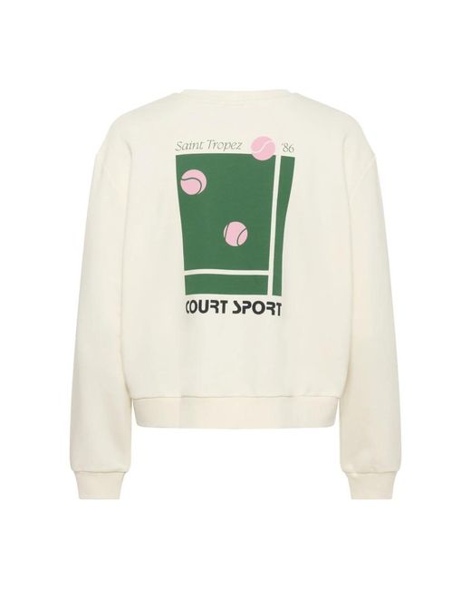 Saint Tropez Sweatshirts in het White