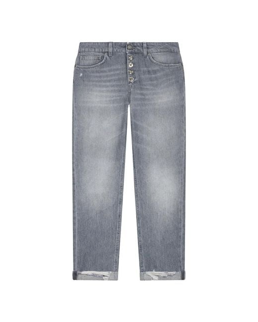 Dondup Straight Jeans in het Blue