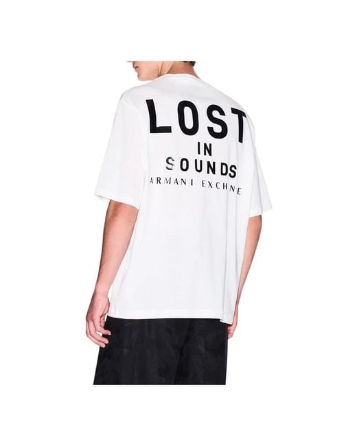 ARMANI EXCHANGE White T-Shirts for men