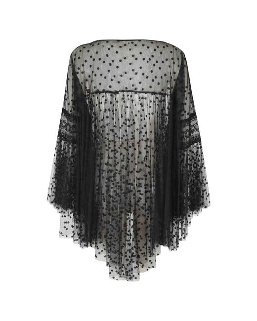 Alberta Ferretti Black Blouses