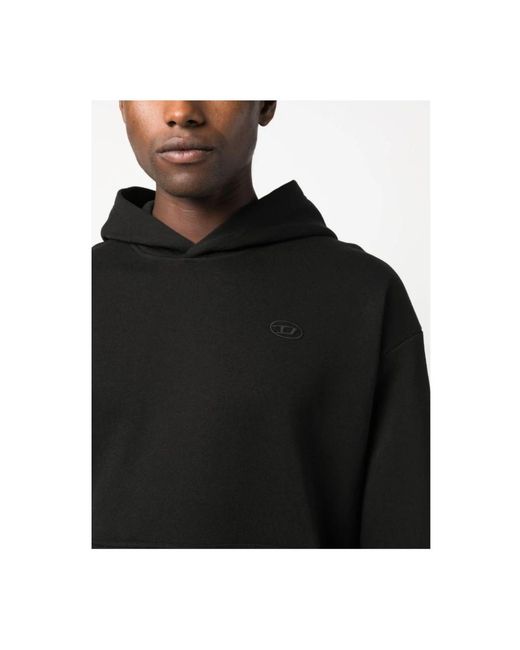 DIESEL Black Hoodies for men