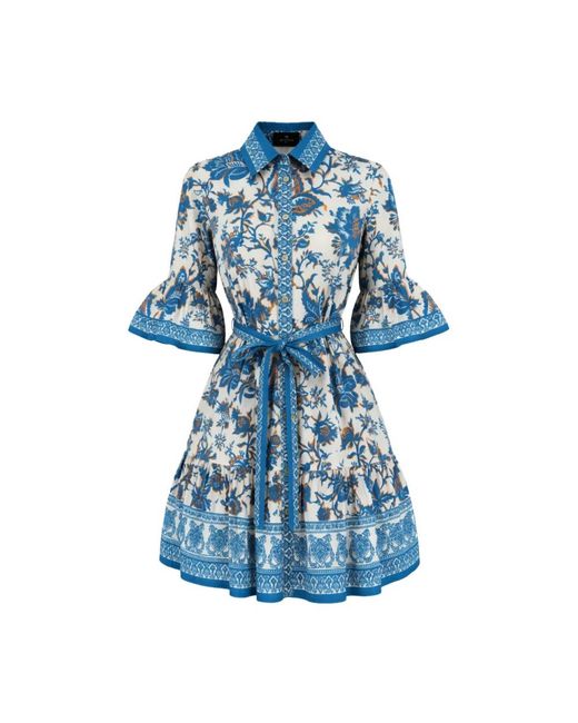 Etro Korte Overhemdjurk in het Blue