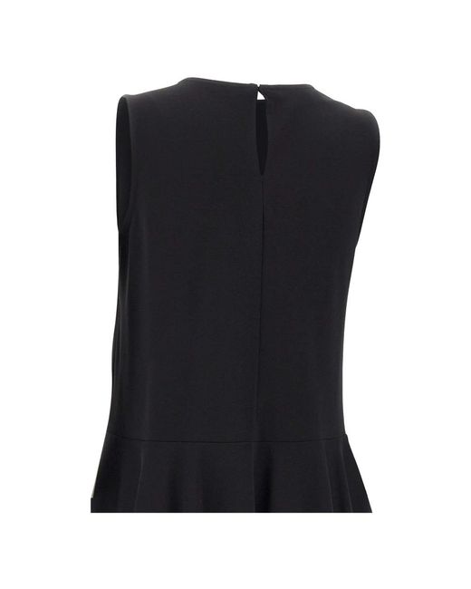 Sleeveless Tops Kaos de color Black