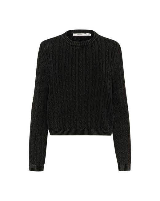 Gestuz Round-Neck Knitwear in het Black