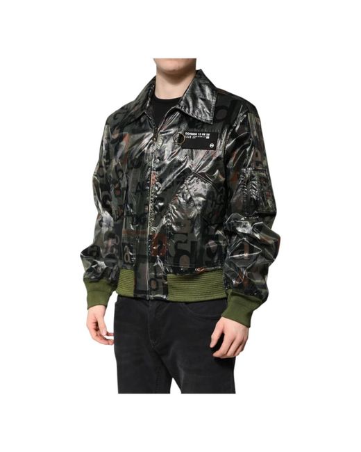 Dolce & Gabbana Bomber Jackets in het Black voor heren