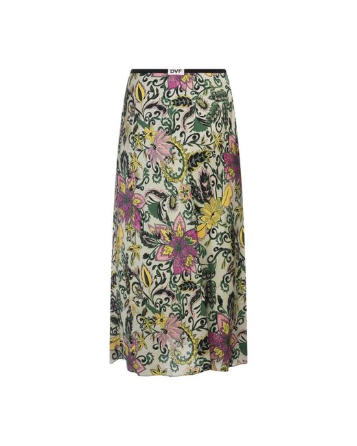 Diane von Furstenberg Green Midi Skirts