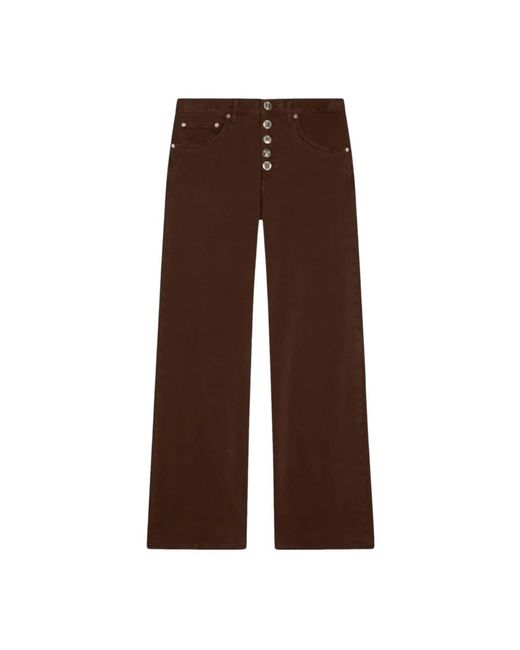 Dondup Brown Wide Jeans