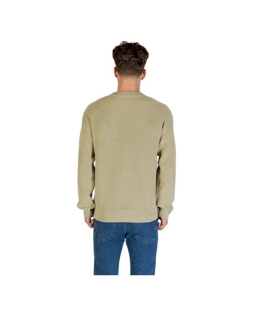 HUGO Round-Neck Knitwear in het Natural voor heren
