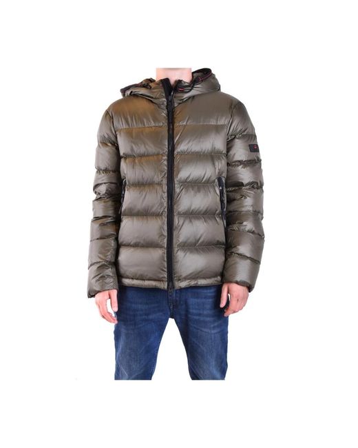 Peuterey Brown Down Jackets for men