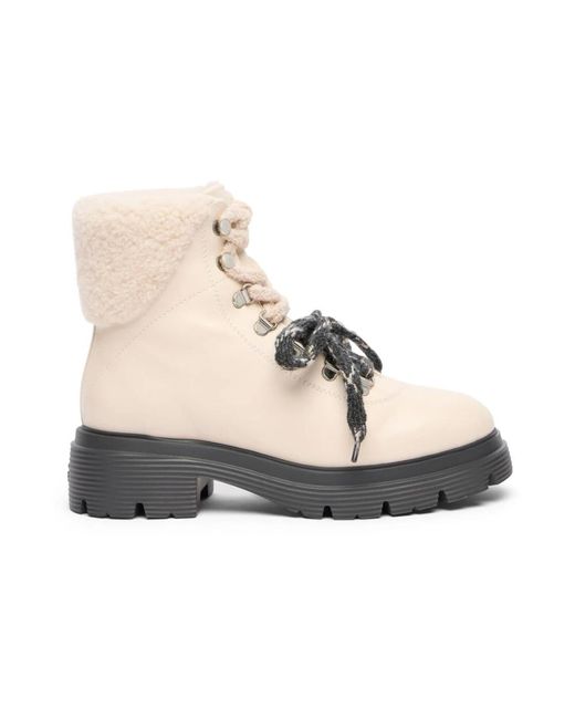 Stuart Weitzman Schoenen ,Hudson Lite Lace-Up Bootie in het Natural