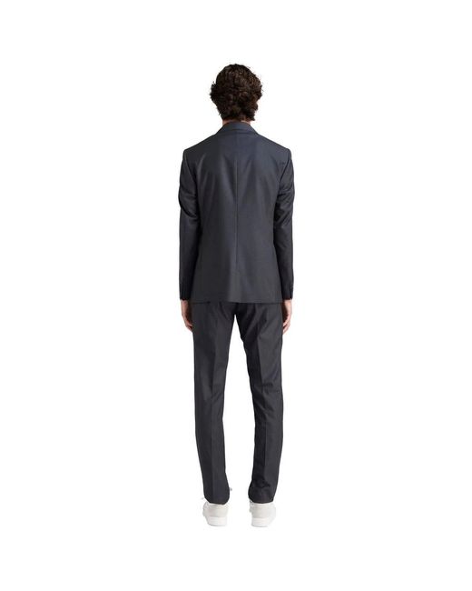 AT.P.CO Blue Single Breasted Suits for men