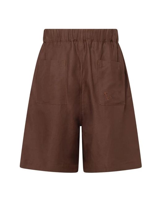 Laneus Brown Casual Shorts for men