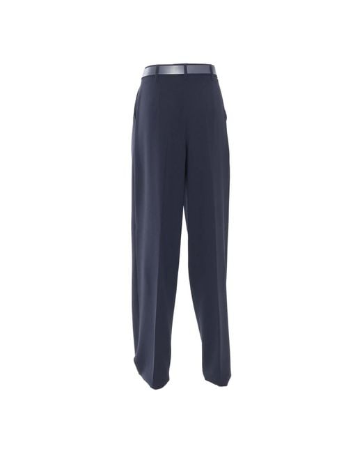 Max Mara Blue Wide Trousers