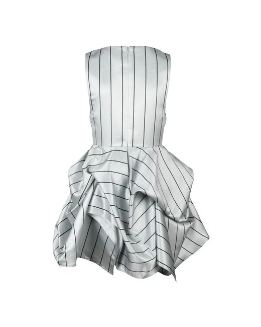 J.W. Anderson Blue Peplum Bustier Kleid