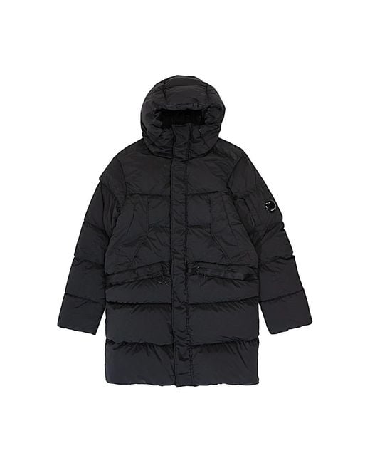 C P Company Black Winter Jackets for men