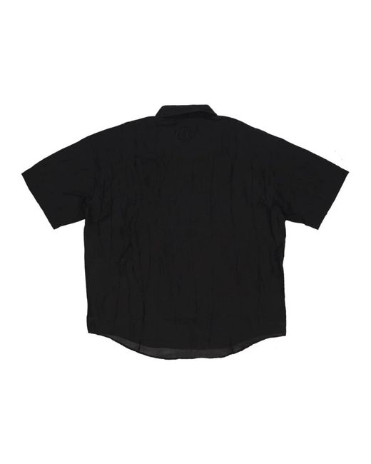 Acupuncture Black Short Sleeve Shirts for men