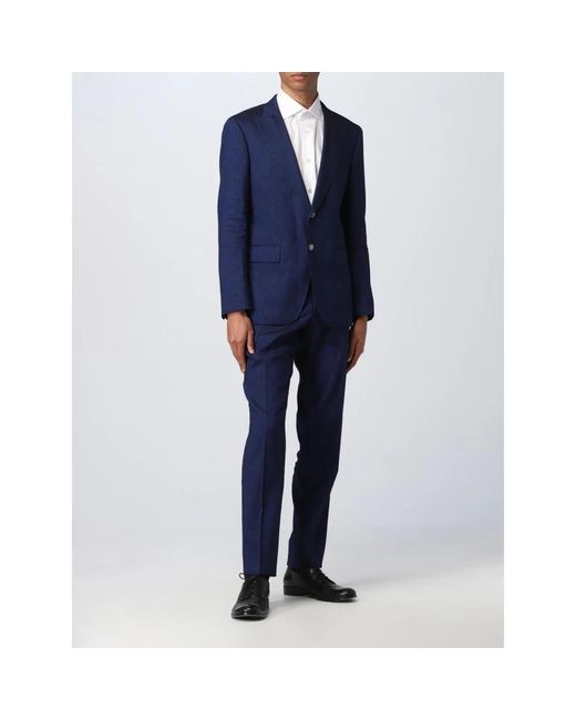 Single Breasted Suits HUGO de hombre de color Blue