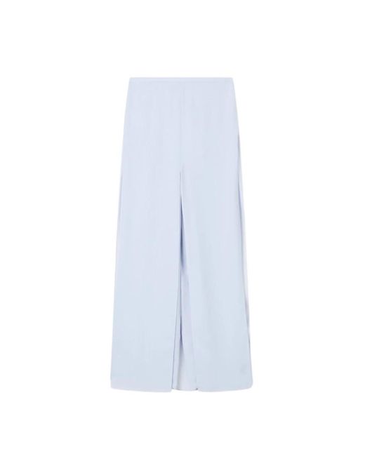 Emporio Armani Blue Wide Trousers