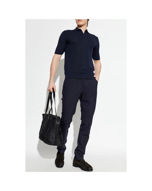 Eleventy Tops ,Blauw ,Katoen Cotton Polo Shirt in het Blue voor heren