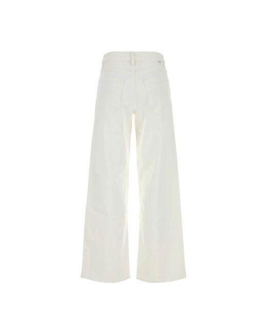 Mother White Wide Jeans