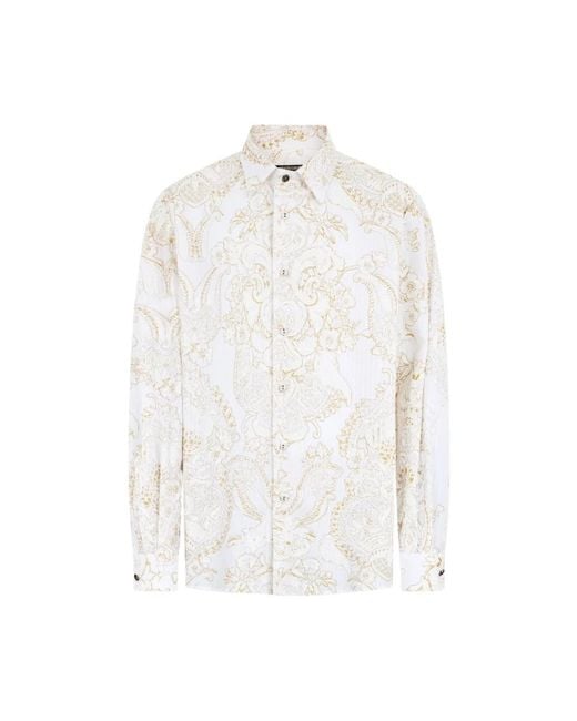 Roberto Cavalli White Casual Shirts for men