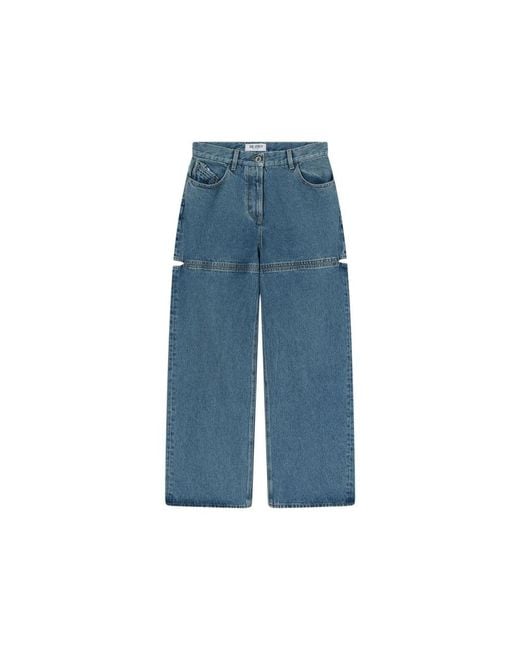 The Attico Blue Loose Fit Jeans