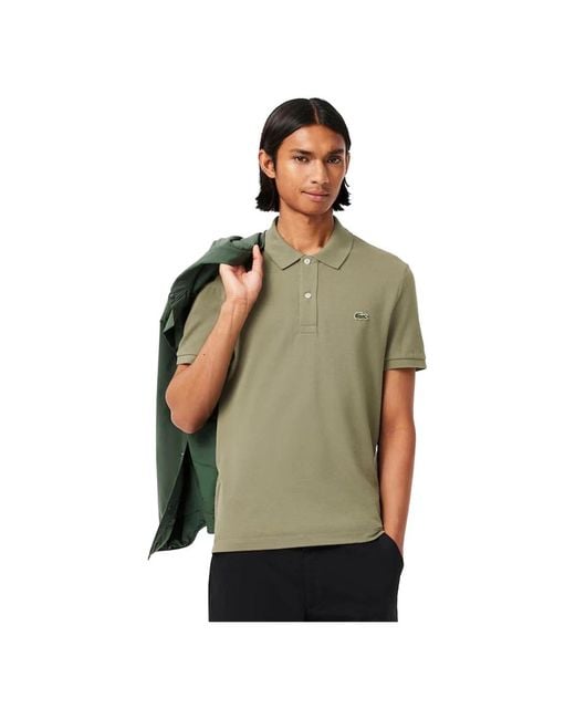 Lacoste Green Polo Shirts for men