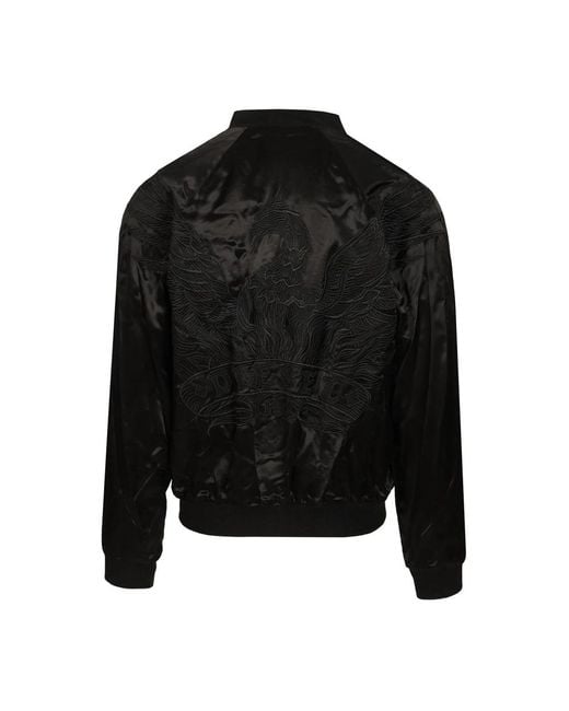 DIESEL Black Bomber Jackets for men
