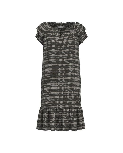 co'couture Kleedjes ,Veelkleurig ,Sunrise Crop Jurk in het Gray