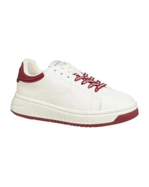 Emporio Armani Weiße Low-Top-Sneakers X4X264Xn001U167 in White für Herren