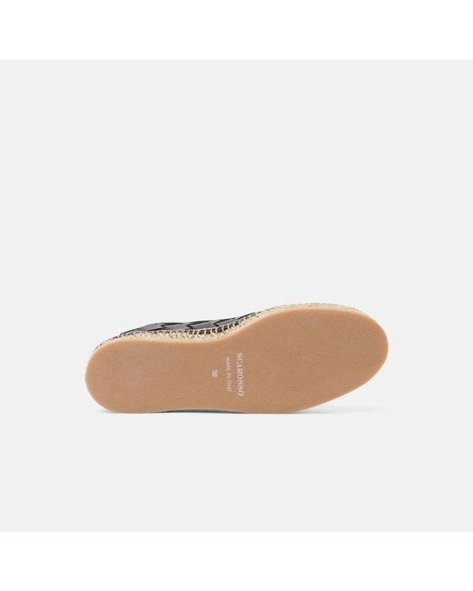 Scarosso Black Martina Woven