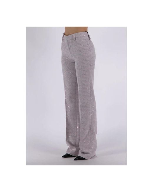 Straight Trousers di Alessandra Rich in Gray
