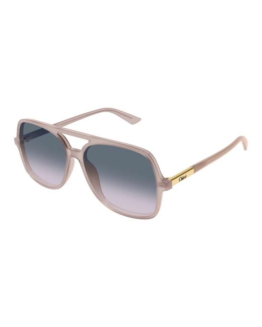 Chloé Metallic Pilotenbrille