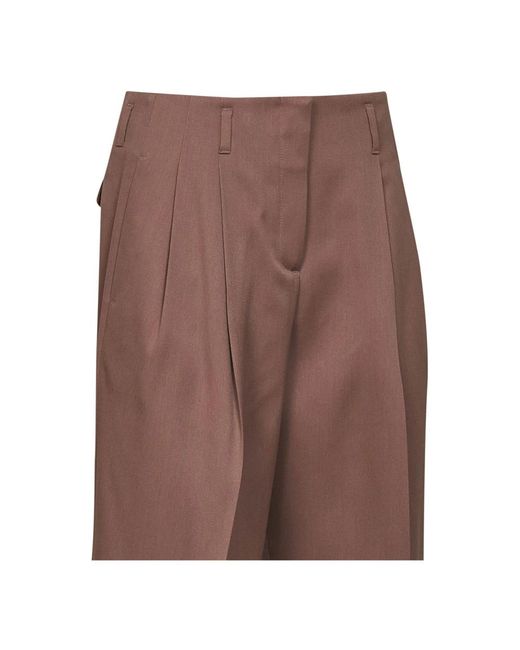 Golden Goose Deluxe Brand Brown Wide Trousers