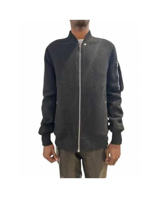 Zip-Throughs di Rick Owens in Gray da Uomo